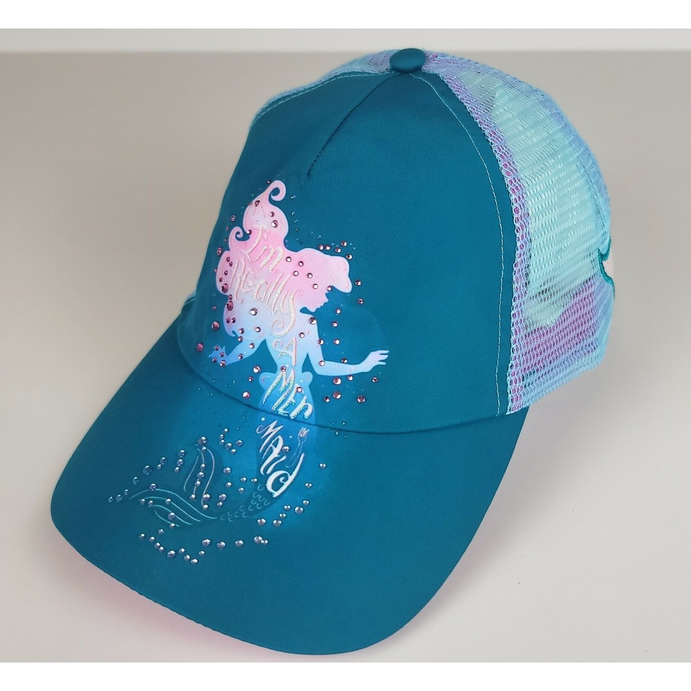 Disney‎ Parks The Little Mermaid Ariel "I'm Really A Mermaid" Hat Cap Mesh Truck